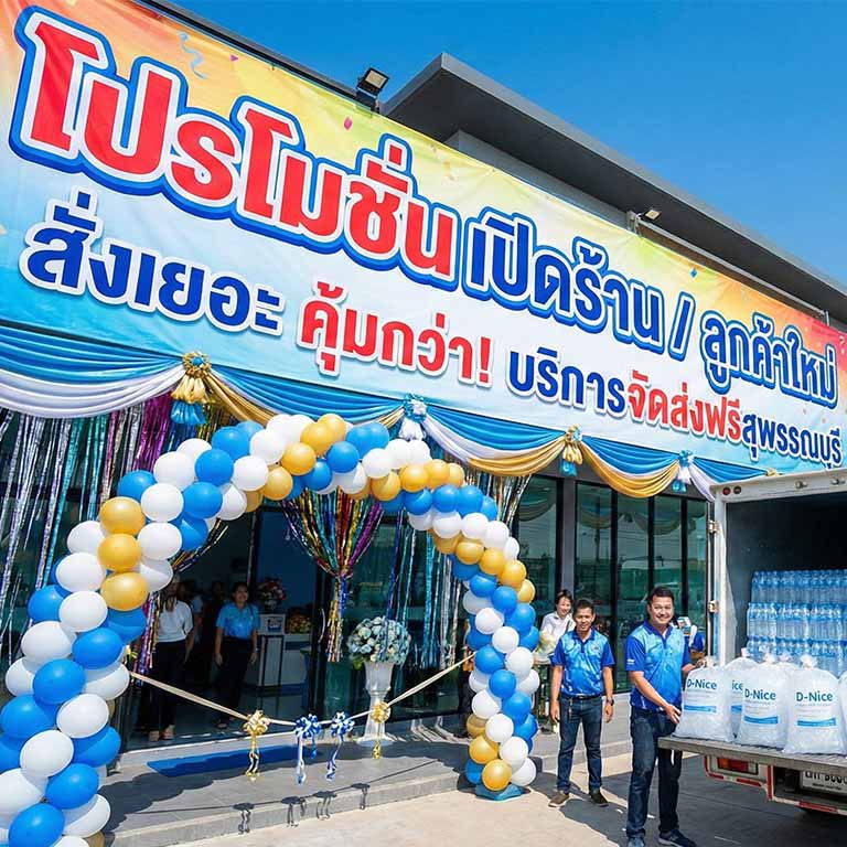 โปรโมชั่นเปิดร้าน สั่งเยอะ คุ้มกว่า บริการจัดส่งฟรีสุพรรณบุรี
